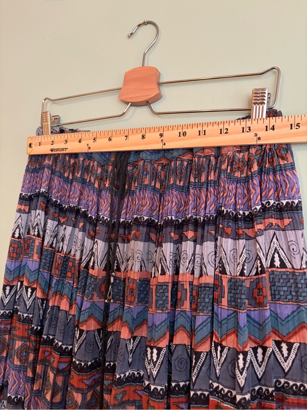 Papillon Cotton Maxi Skirt One Size Sheer Southwestern Boho Cowgirl S M L XL 2XL - Picture 7 of 12